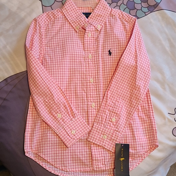 Polo collared girl's shirt